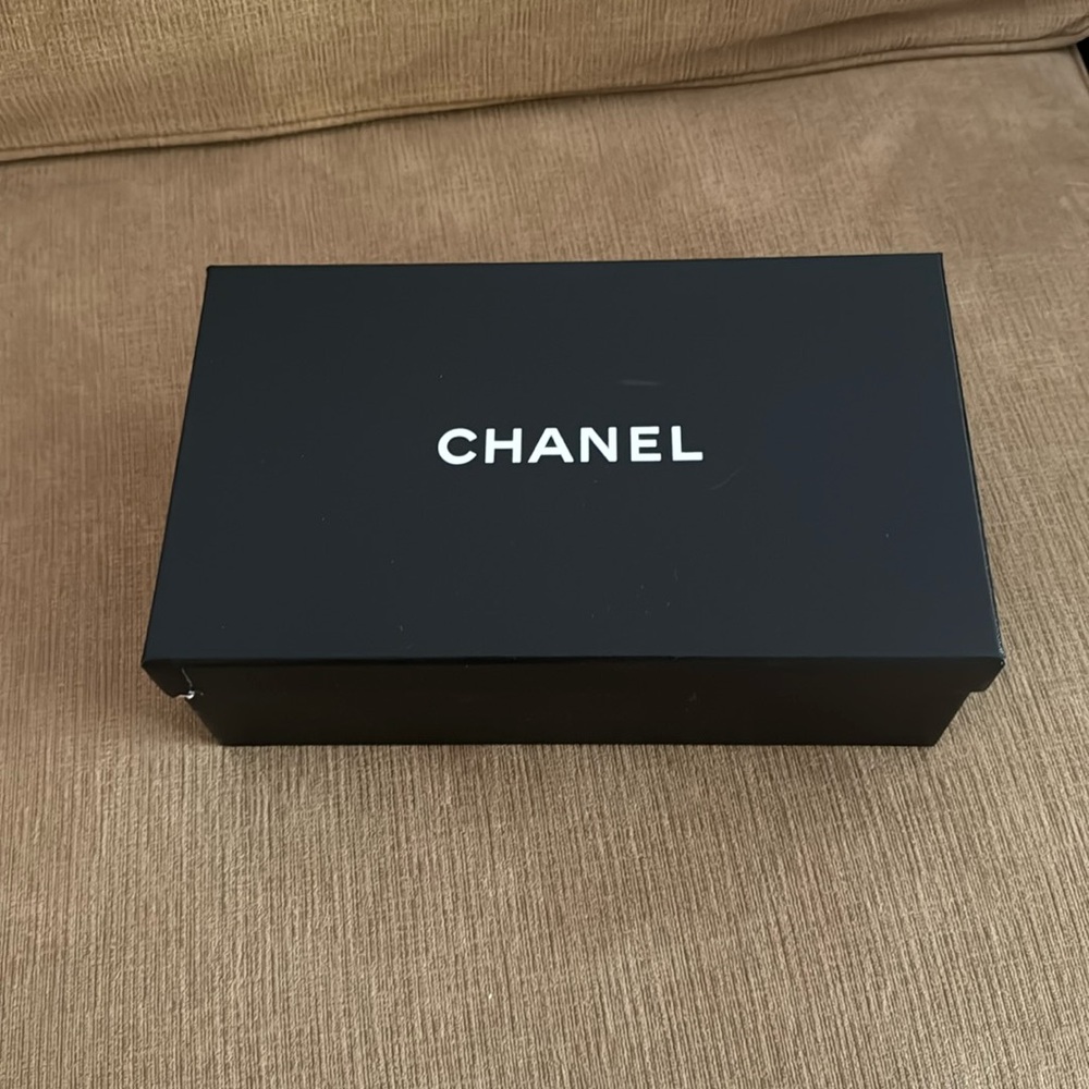 Empty Chanel shoe box